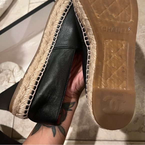 Authentic USED chanel espadrilles size 37. (Runs small-would fit a size 6) - Picture 5 of 5